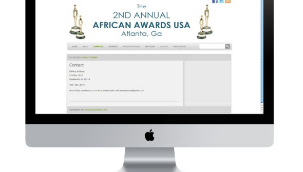 Africian Awards USA Contact Page