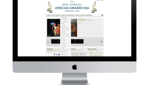 Africian Awards USA Drop Down Menu